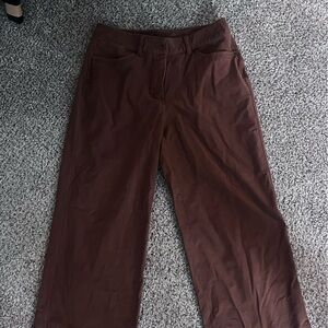 Brown Wide-Leg Pants Lululemon